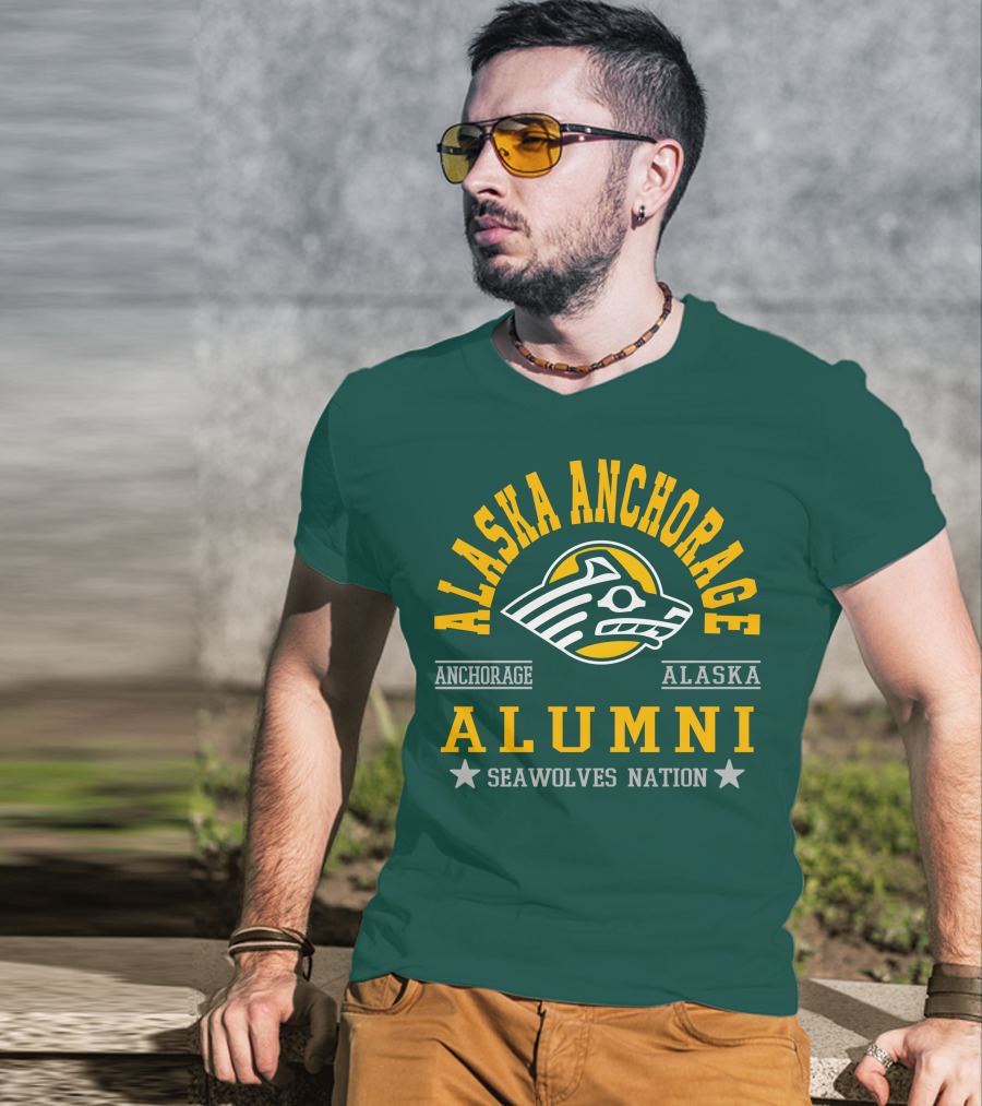 Alaska Anchorage Alumni Seawolves Nation T-Shirt