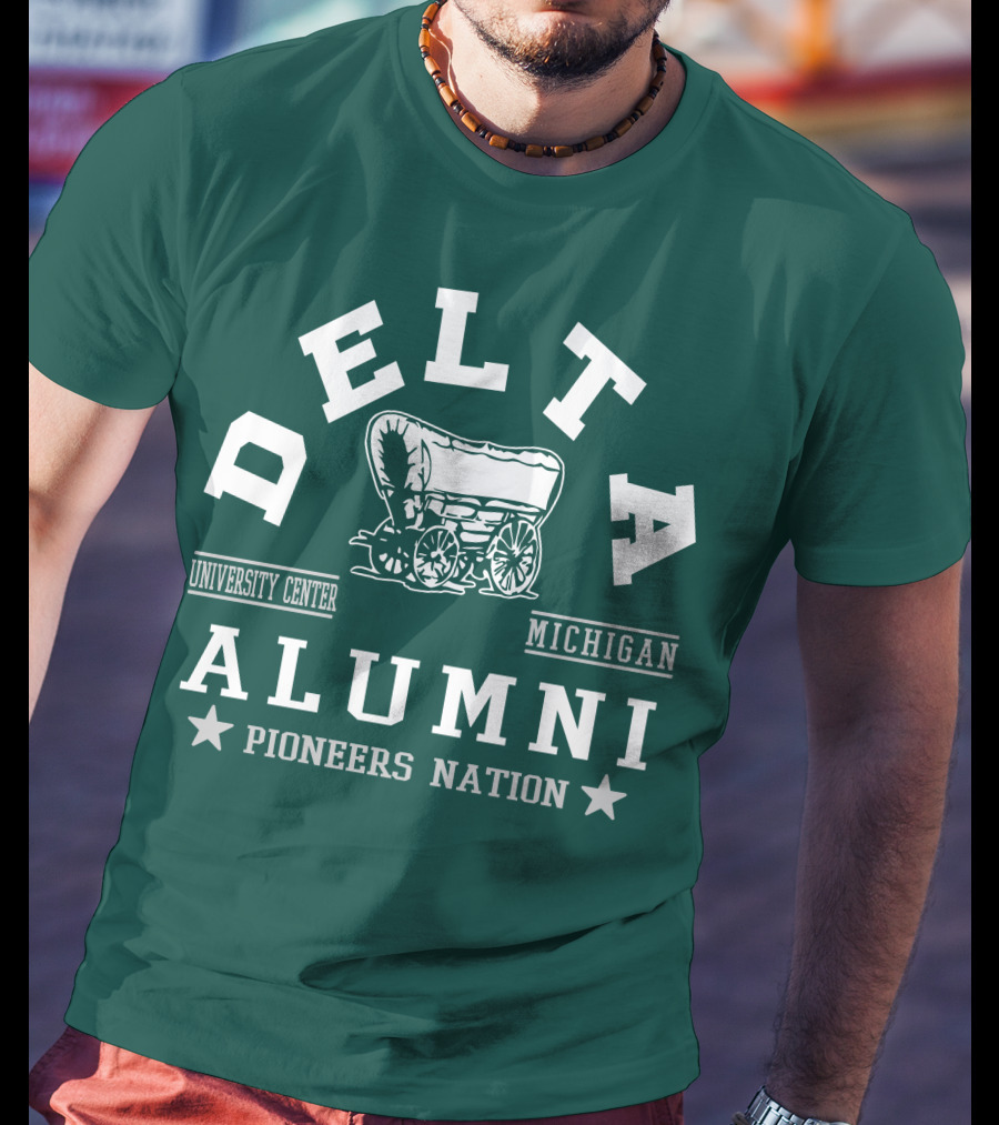 Delta University Center Michigan Alumni Pioneers Nation T-Shirt