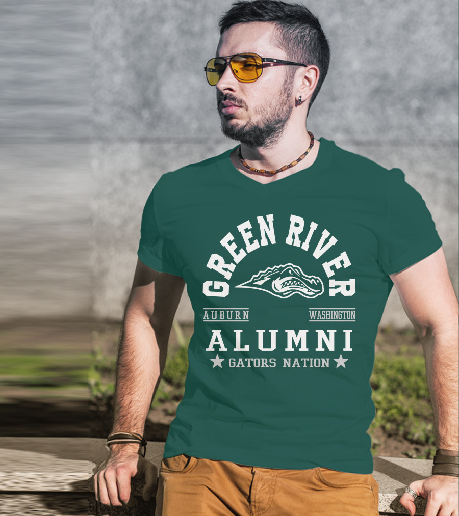 Green River Alumni Gators Nation Auburn Washington T-Shirt