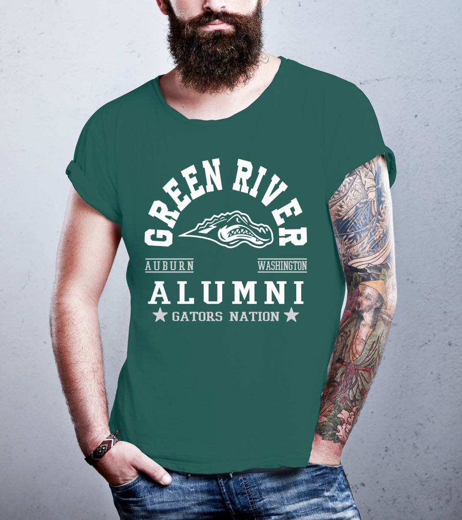 Green River Alumni Gators Nation Auburn Washington T-Shirt