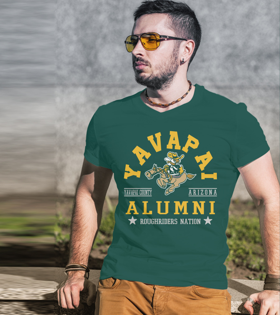 Yavapai College Alumni Arizona Roughriders Nation Yavapai County T-Shirt