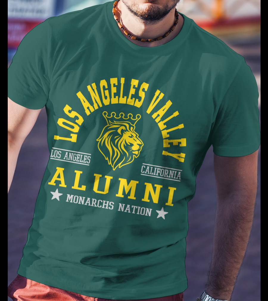 Los Angeles Valley Alumni Monarchs Nation California Lion T-Shirt