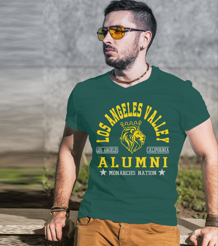 Los Angeles Valley Alumni Monarchs Nation California Lion T-Shirt
