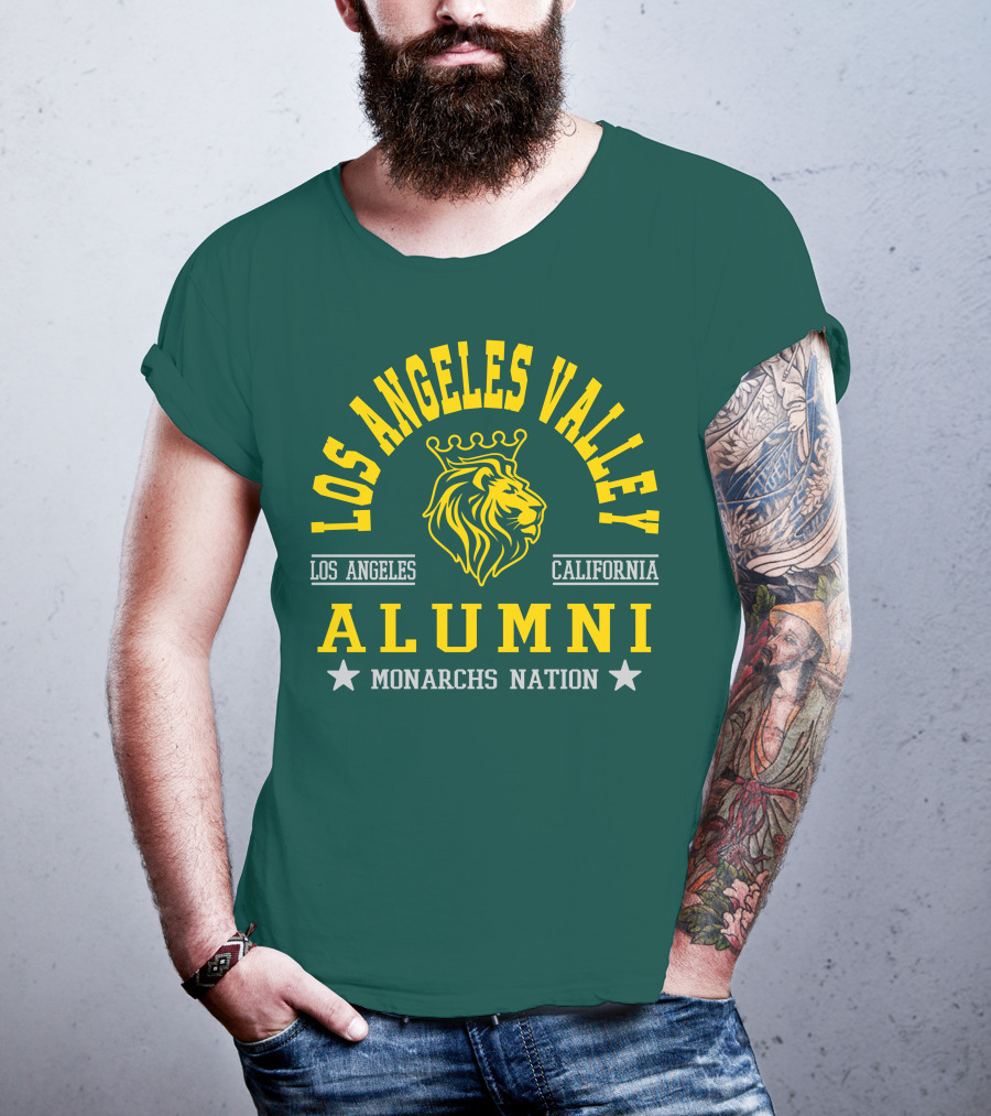 Los Angeles Valley Alumni Monarchs Nation California Lion T-Shirt