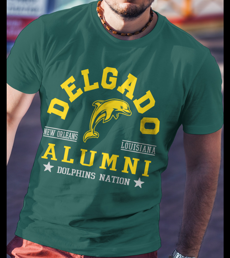 Delgado Alumni New Orleans Louisiana Dolphins Nation T-Shirt