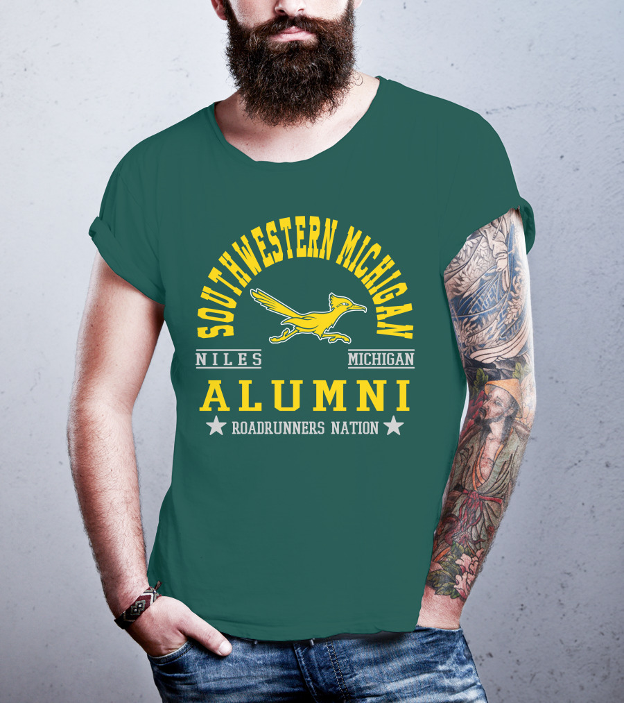 Southwestern Michigan Niles Alumni Roadrunners Nation T-Shirt