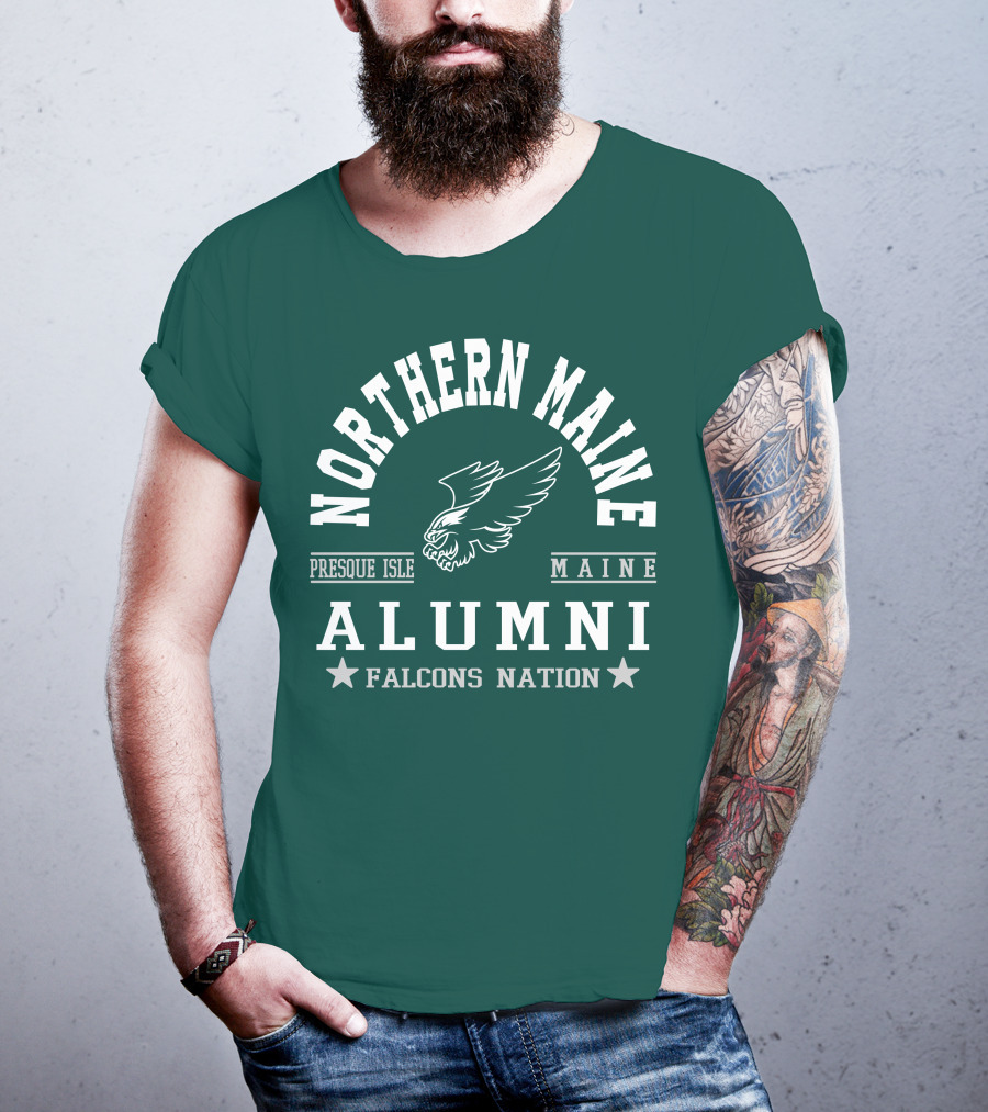 Northern Maine Alumni Presque Isle Falcons Nation T-Shirt