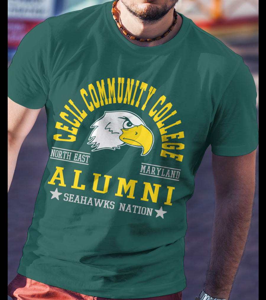 Cecil Community College Alumni Seahawks Nation North East Maryland T-Shirt
