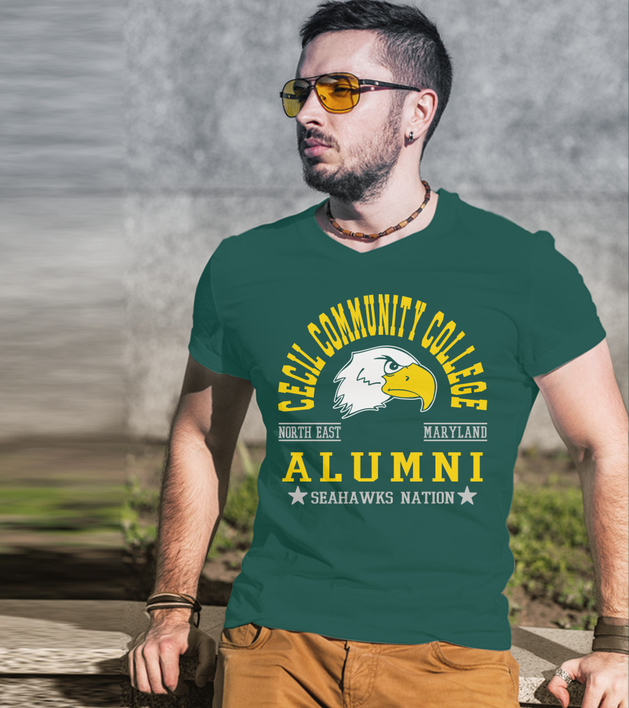 Cecil Community College Alumni Seahawks Nation North East Maryland T-Shirt
