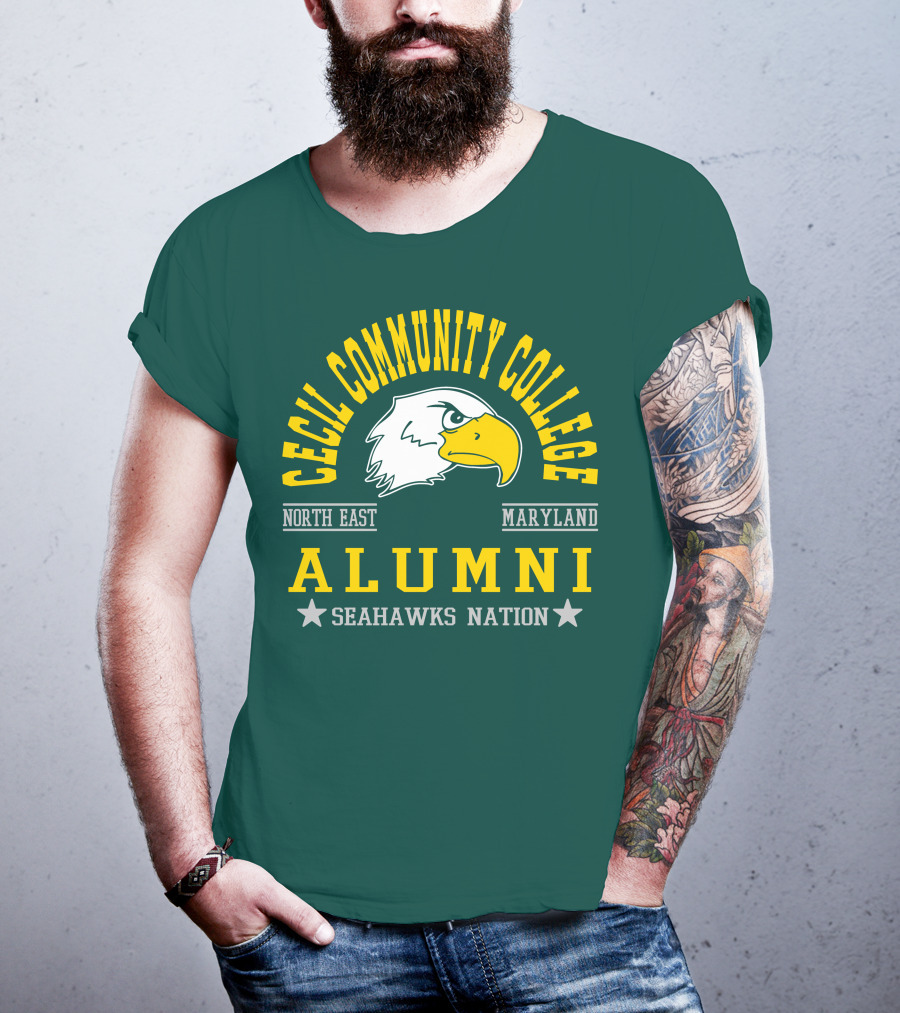 Cecil Community College Alumni Seahawks Nation North East Maryland T-Shirt
