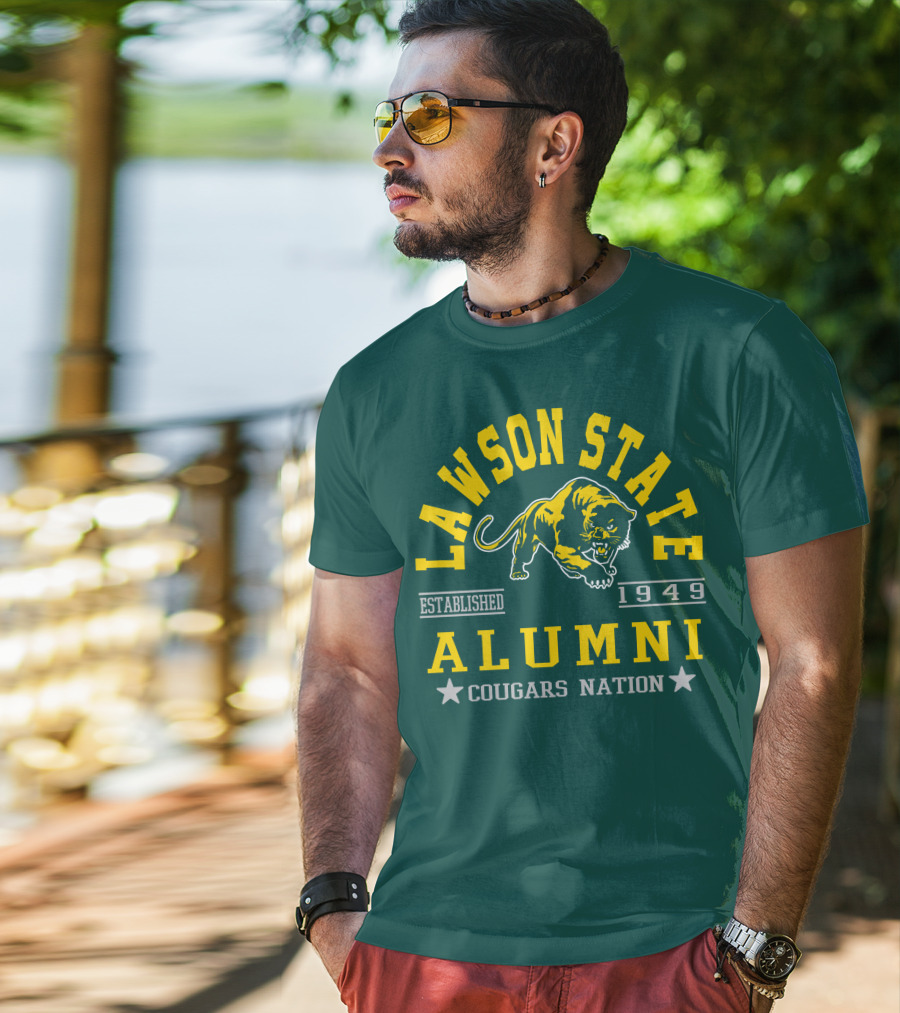 Lawson State Alumni Cougars Nation Established 1949 T-Shirt