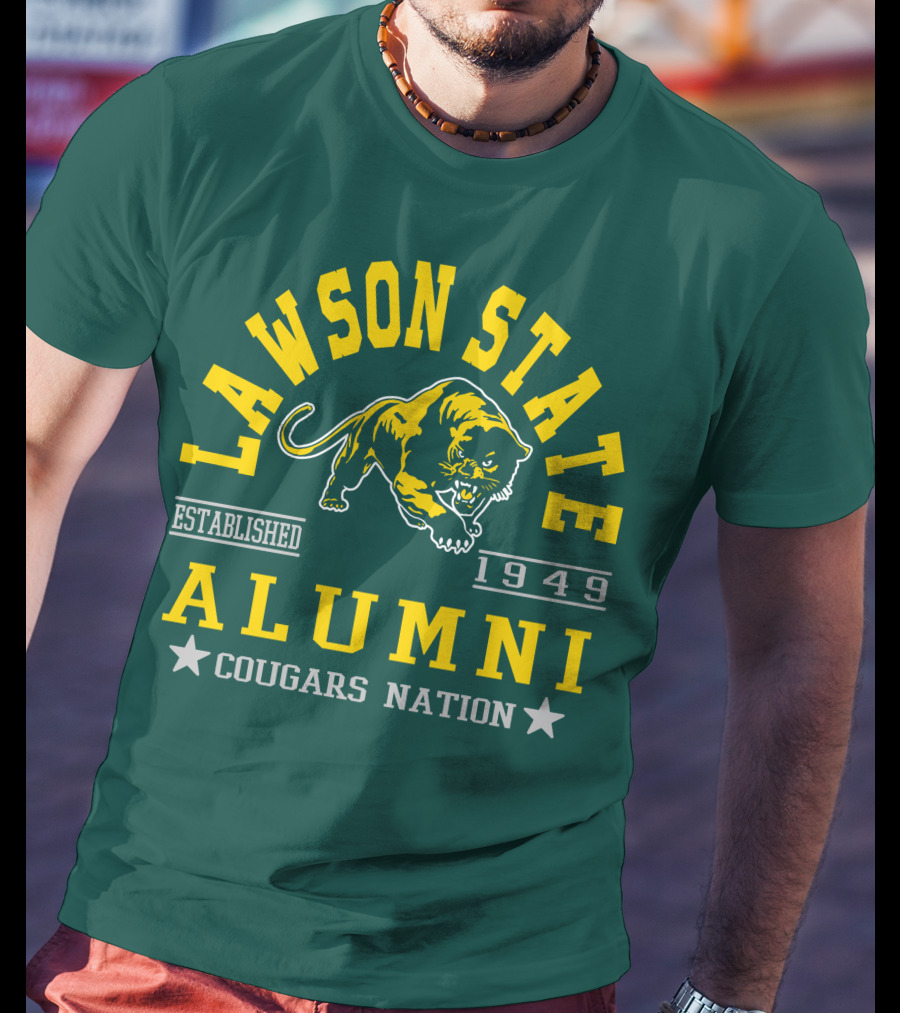 Lawson State Alumni Cougars Nation Established 1949 T-Shirt