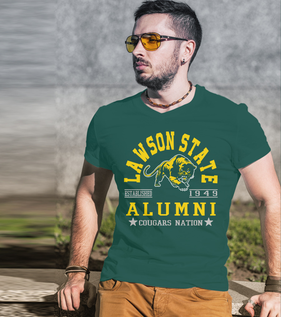 Lawson State Alumni Cougars Nation Established 1949 T-Shirt