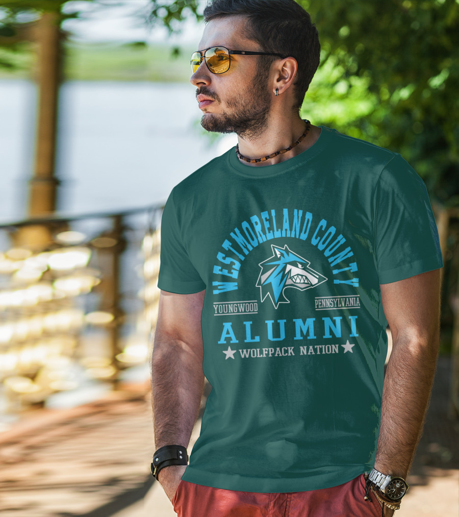 Westmoreland County Youngwood Pennsylvania Alumni Wolfpack Nation T-Shirt