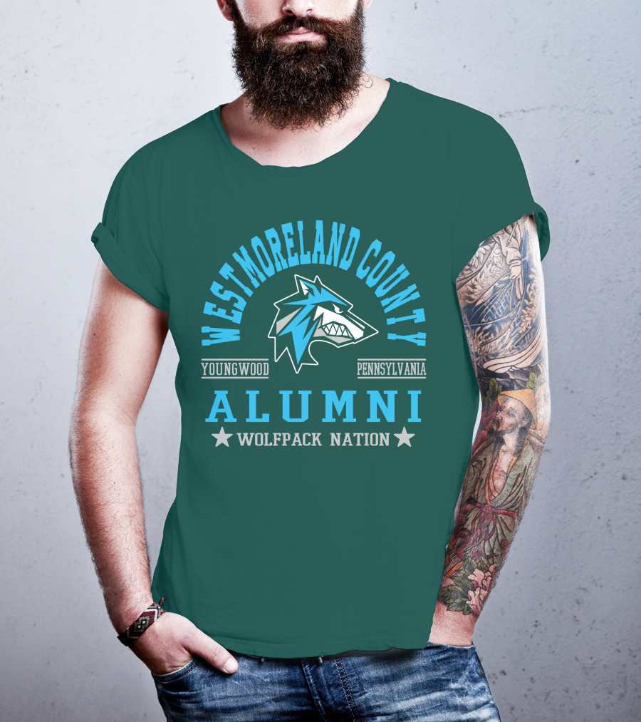 Westmoreland County Youngwood Pennsylvania Alumni Wolfpack Nation T-Shirt