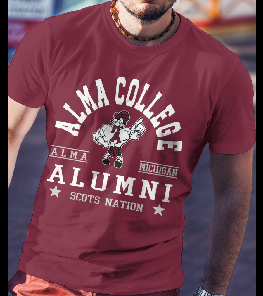 Alma College Michigan Alumni Scots Nation T-Shirt