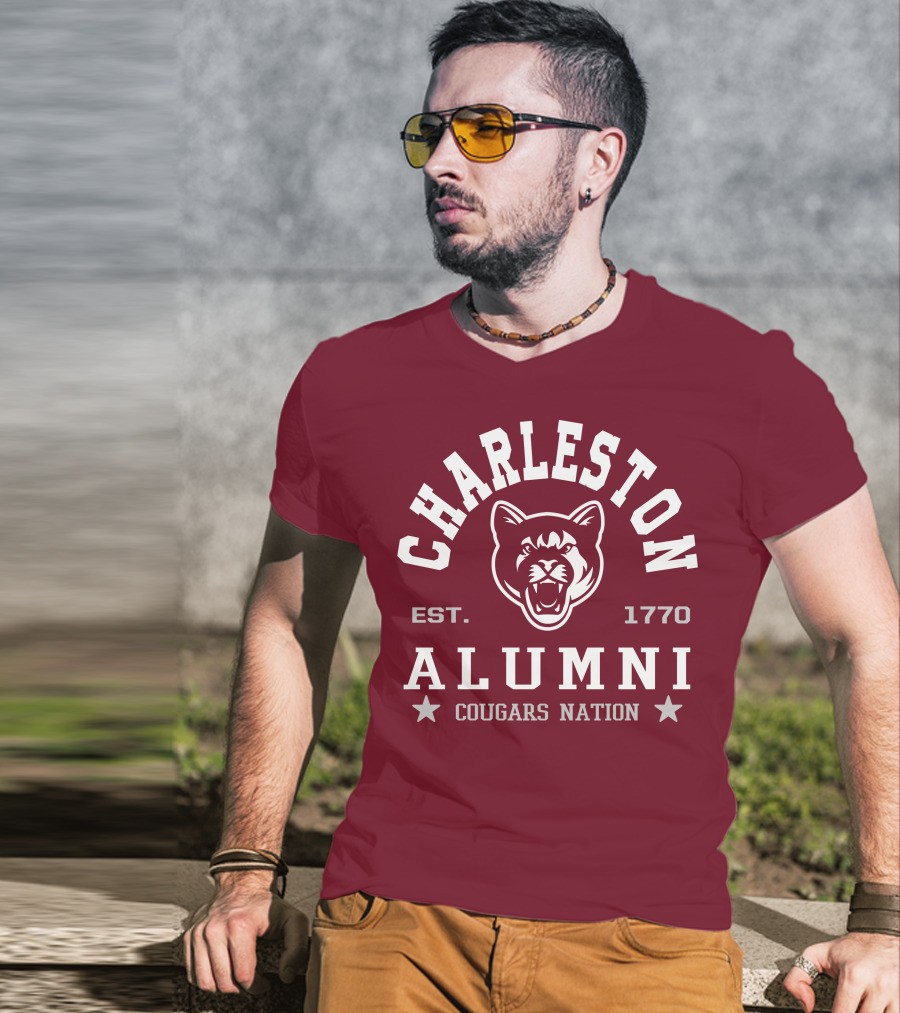 Charleston Alumni Cougars Nation Est. 1770 T-Shirt