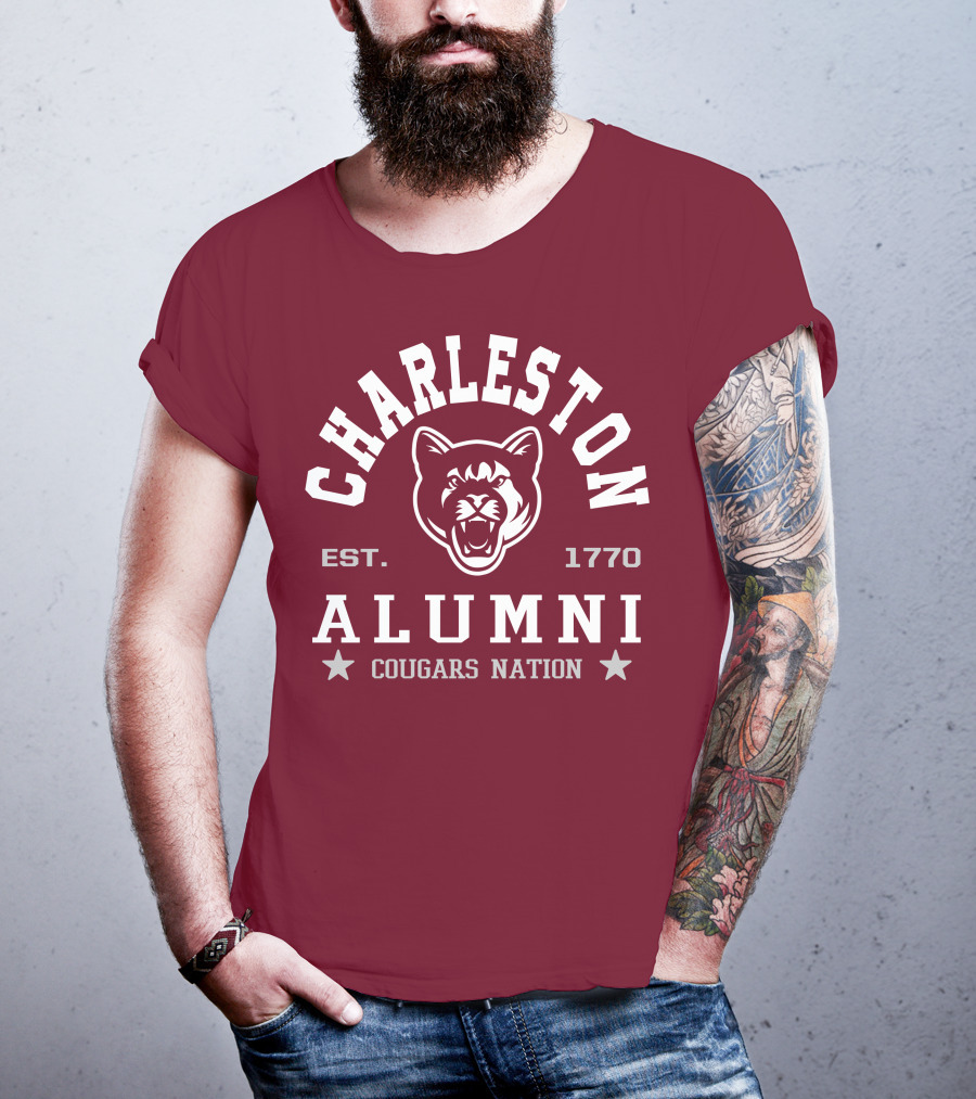 Charleston Alumni Cougars Nation Est. 1770 T-Shirt