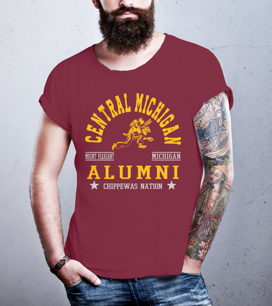 Central Michigan Alumni Mount Pleasant Chippewas Nation T-Shirt