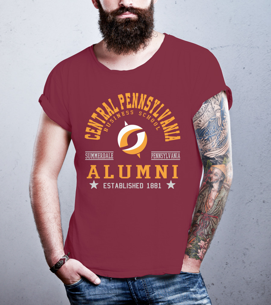 Central Pennsylvania Business School Alumni Summerdale Pennsylvania Established 1881 T-Shirt