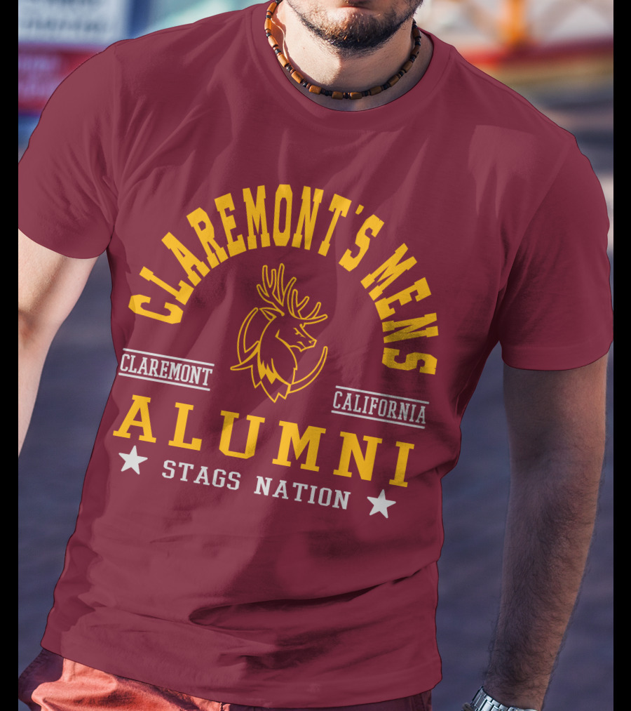 Claremont's Mens California Alumni Stags Nation T-Shirt