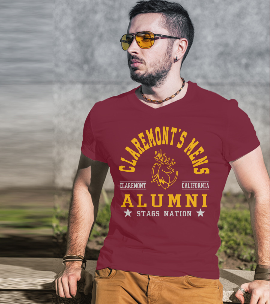 Claremont's Mens California Alumni Stags Nation T-Shirt