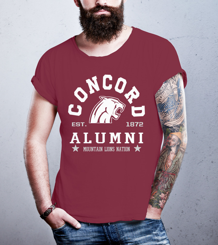 Concord Alumni Mountain Lions Nation Est. 1872 T-Shirt