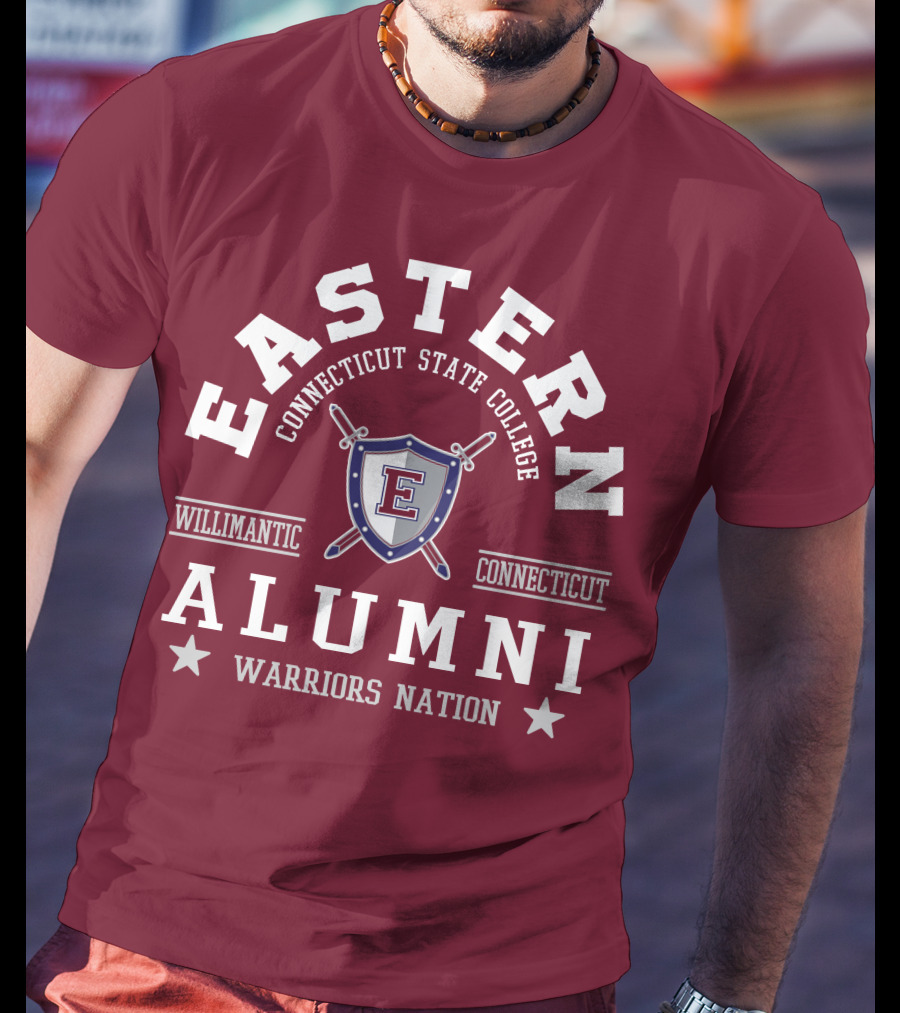Eastern Connecticut State College Alumni Warriors Nation Willimantic Connecticut T-Shirt
