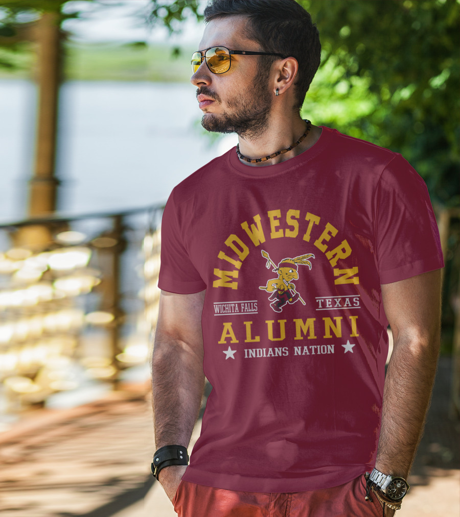 Midwestern Alumni Indians Nation Wichita Falls Texas T-Shirt
