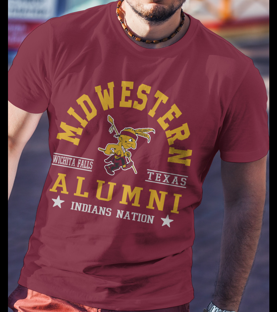 Midwestern Alumni Indians Nation Wichita Falls Texas T-Shirt