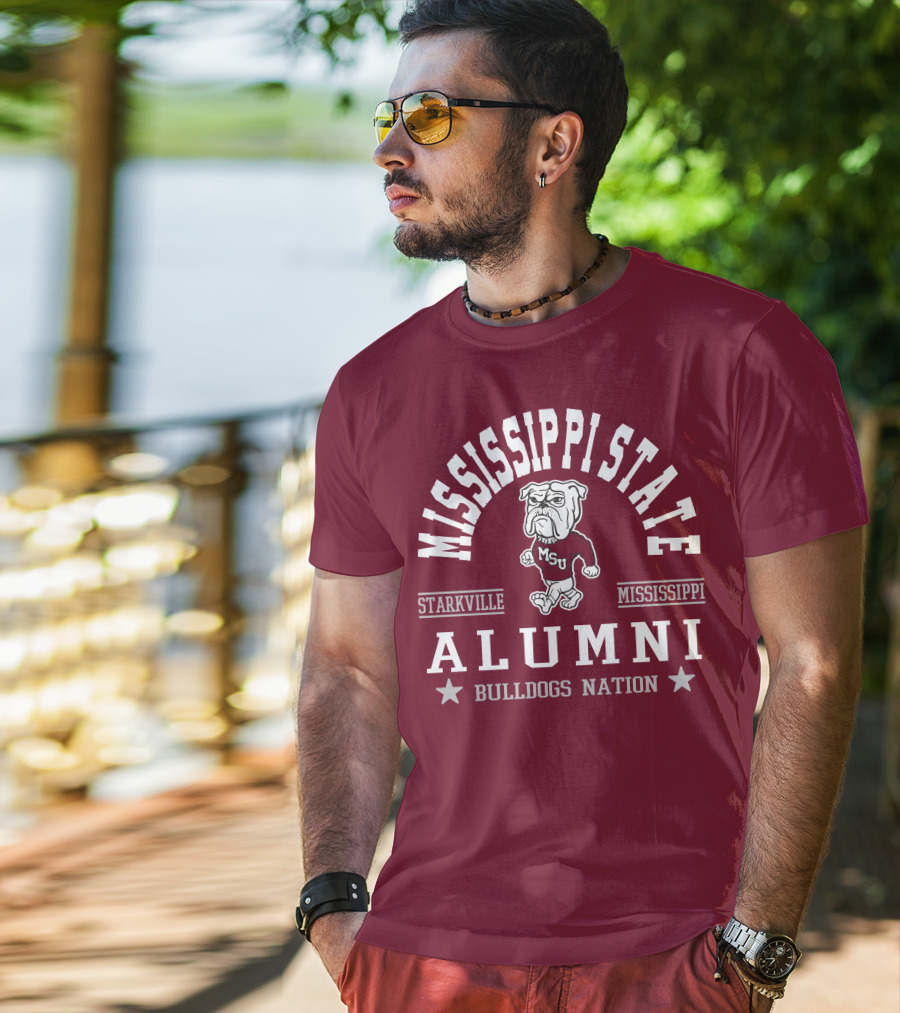 Mississippi State University Alumni Bulldogs Nation Starkville Mississippi T-Shirt