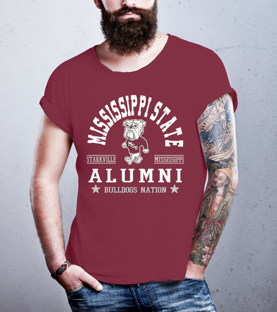 Mississippi State University Alumni Bulldogs Nation Starkville Mississippi T-Shirt