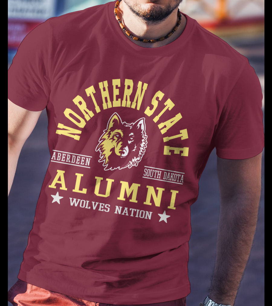 Northern State Alumni Wolves Nation Aberdeen South Dakota T-Shirt