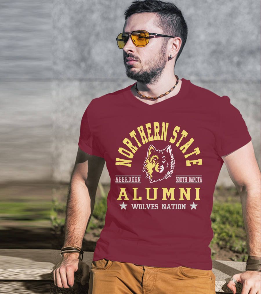 Northern State Alumni Wolves Nation Aberdeen South Dakota T-Shirt