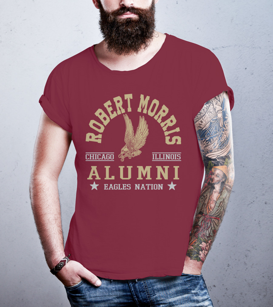 Robert Morris Chicago Illinois Alumni Eagles Nation T-Shirt