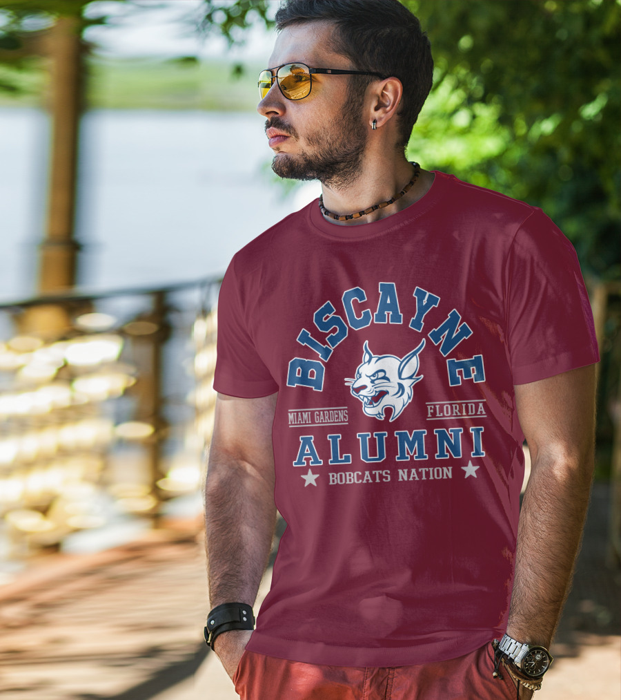Biscayne College Alumni Bobcats Nation Miami Gardens Florida T-Shirt