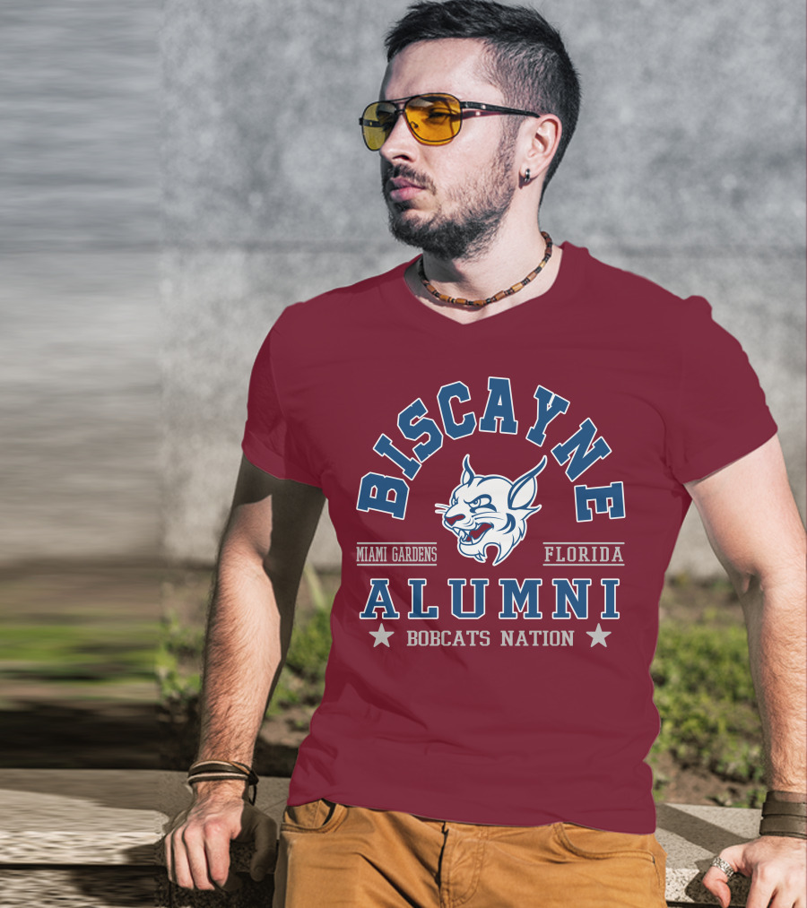 Biscayne College Alumni Bobcats Nation Miami Gardens Florida T-Shirt