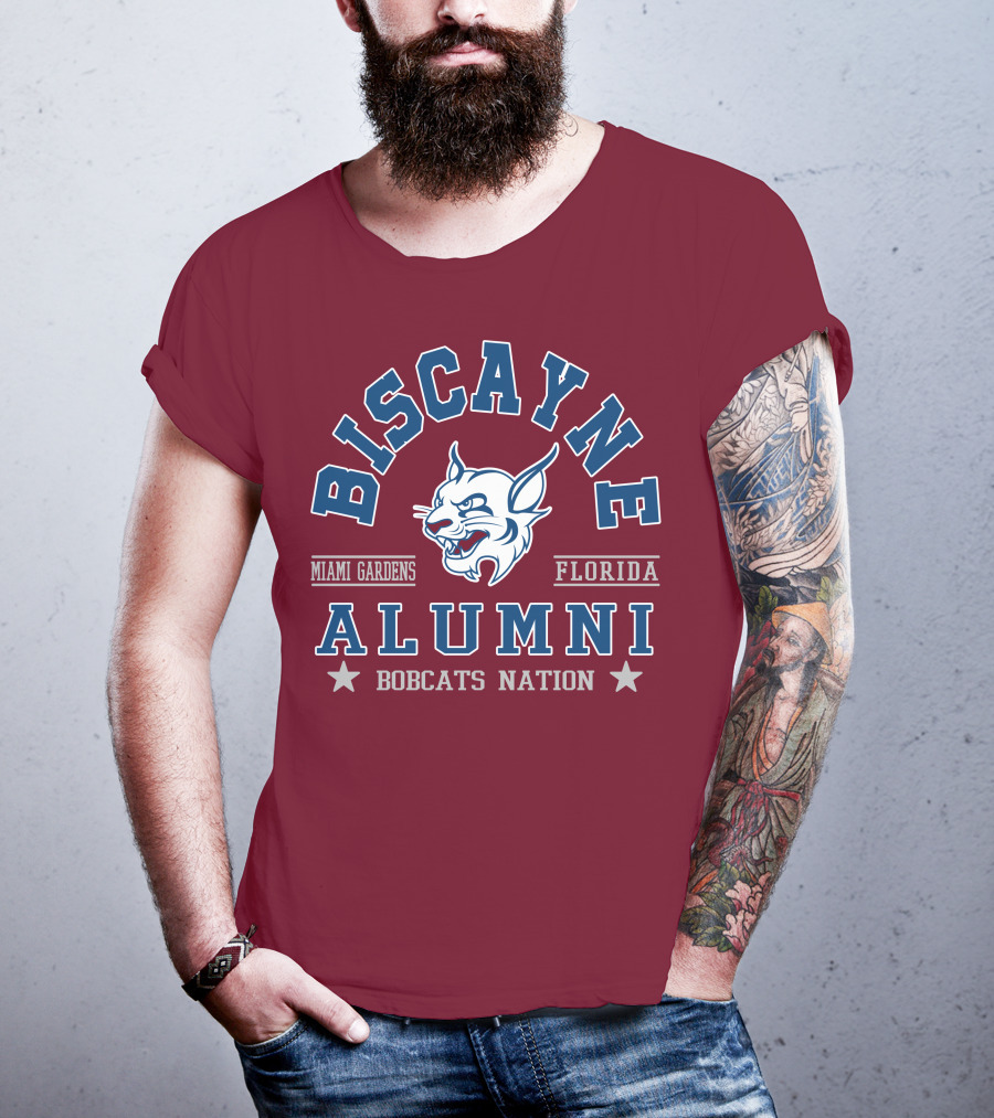 Biscayne College Alumni Bobcats Nation Miami Gardens Florida T-Shirt