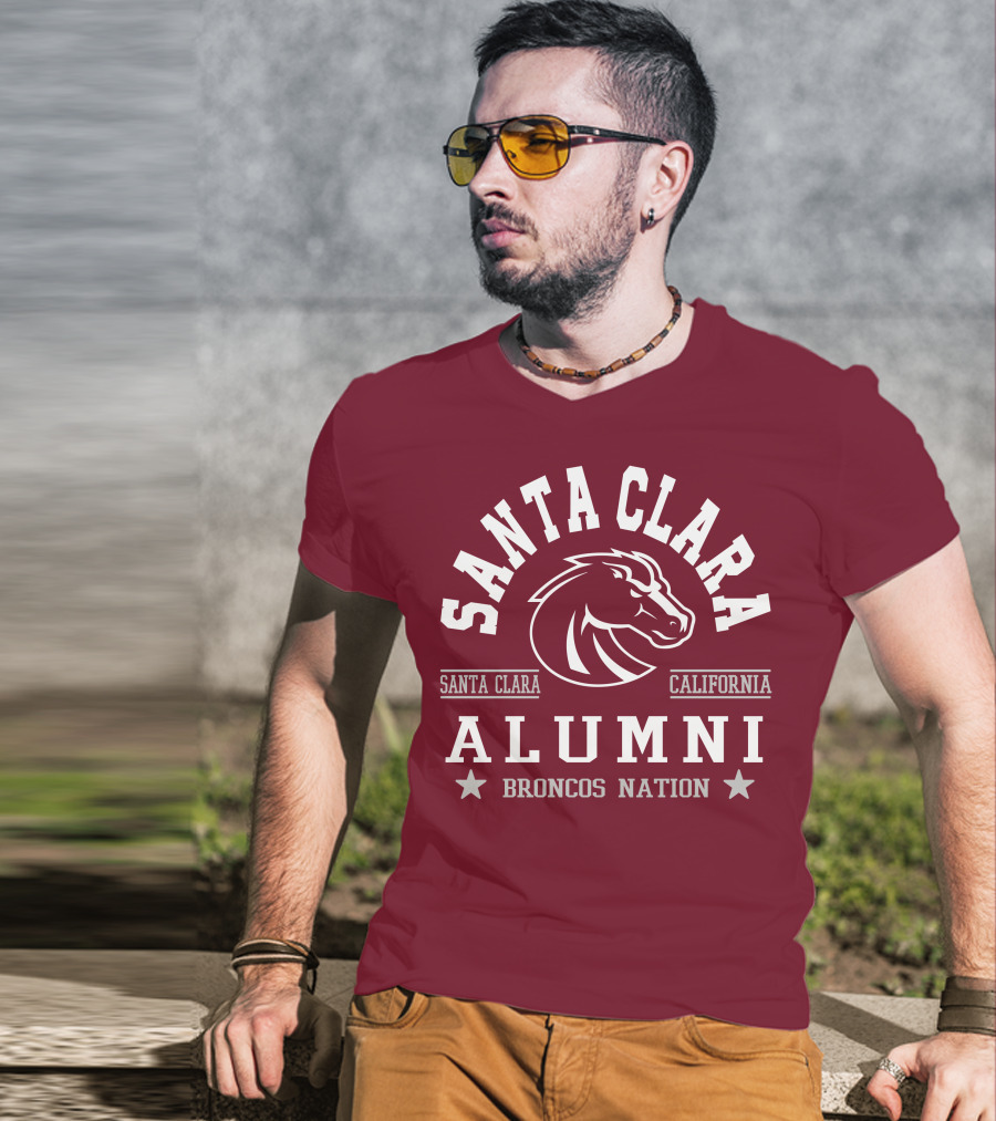Santa Clara Alumni California Broncos Nation T-Shirt