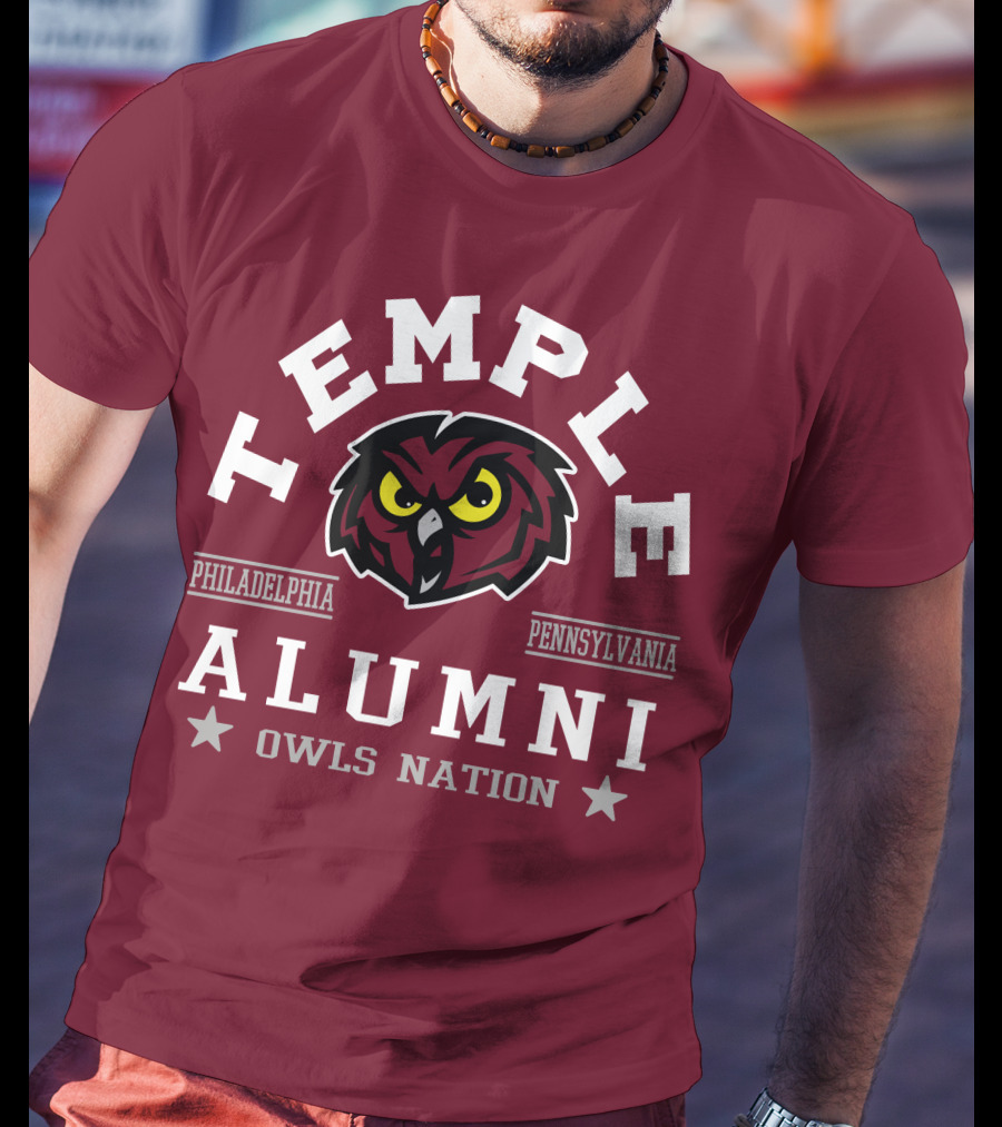 Temple Alumni Owls Nation Philadelphia Pennsylvania T-Shirt