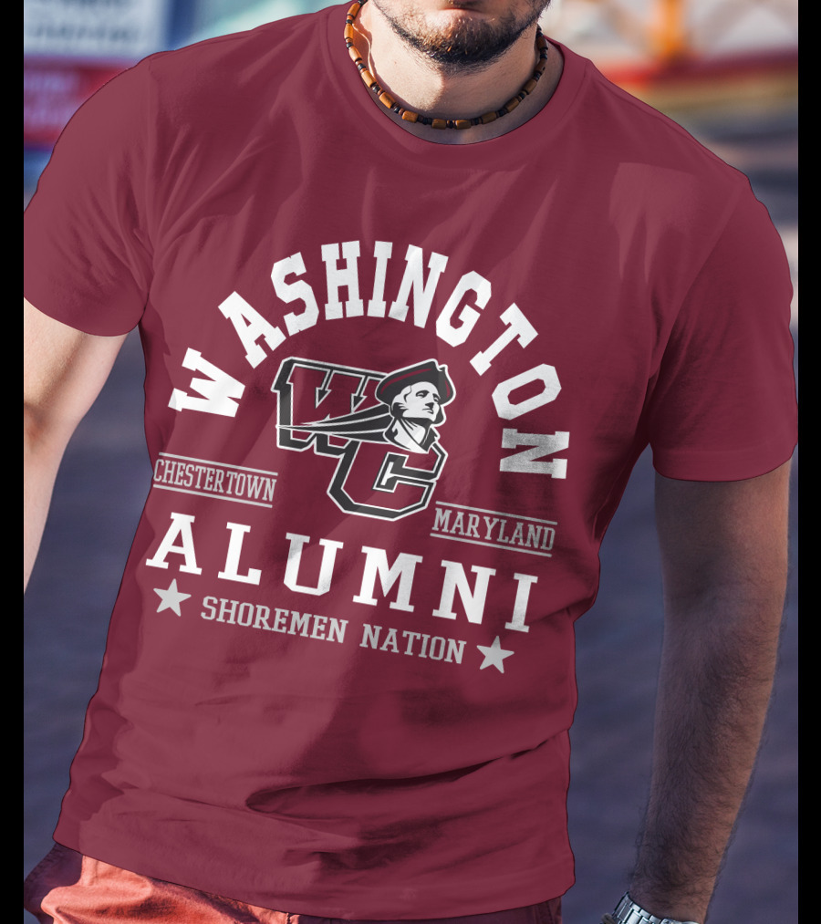 Washington College Alumni Shoremen Nation Chestertown Maryland WC T-Shirt