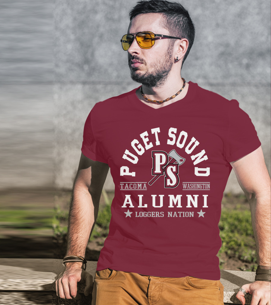 Puget Sound PS Tacoma Washington Alumni Loggers Nation T-Shirt