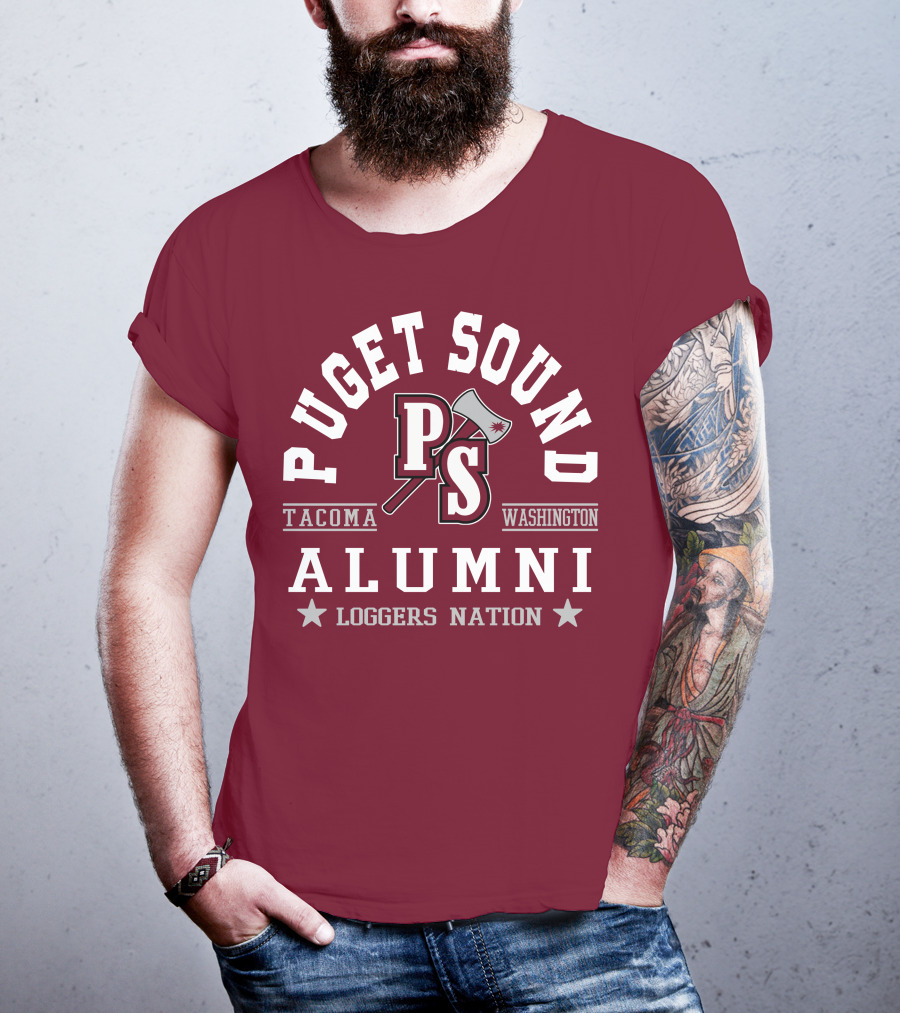 Puget Sound PS Tacoma Washington Alumni Loggers Nation T-Shirt