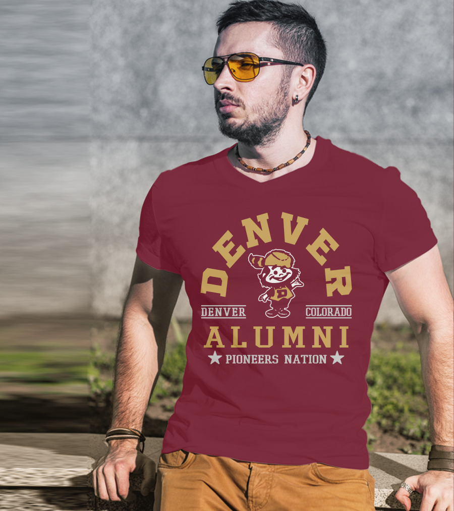 Denver Colorado Alumni Pioneers Nation T-Shirt