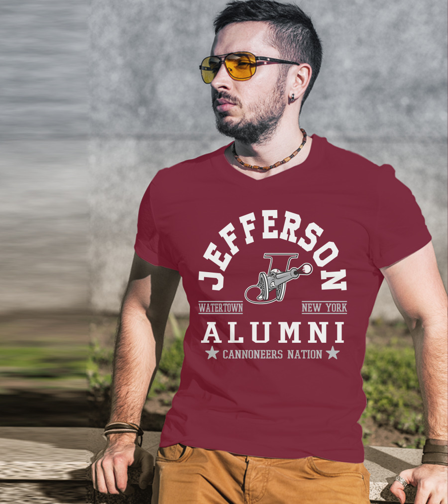 Jefferson Alumni Watertown New York Cannoneers Nation T-Shirt