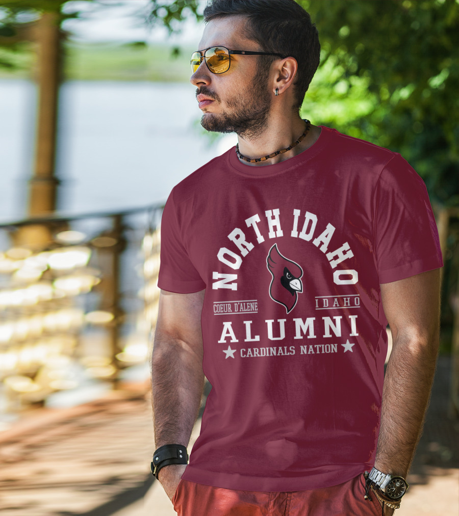 North Idaho Coeur D'Alene Alumni Cardinals Nation Idaho T-Shirt