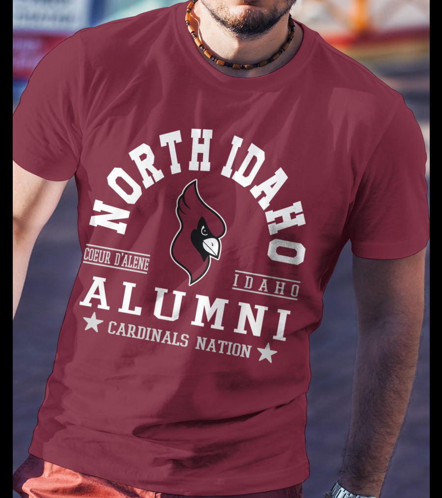 North Idaho Coeur D'Alene Alumni Cardinals Nation Idaho T-Shirt