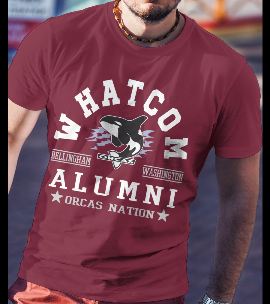 Whatcom Alumni Orcas Nation Bellingham Washington T-Shirt