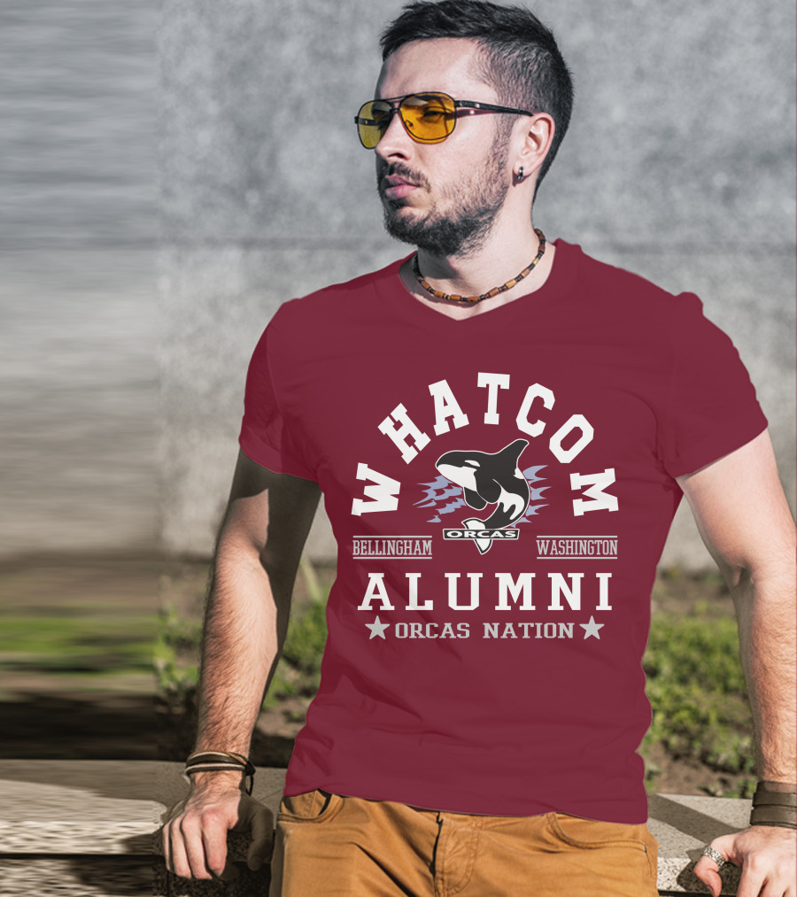 Whatcom Alumni Orcas Nation Bellingham Washington T-Shirt