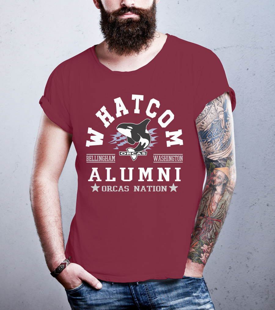 Whatcom Alumni Orcas Nation Bellingham Washington T-Shirt